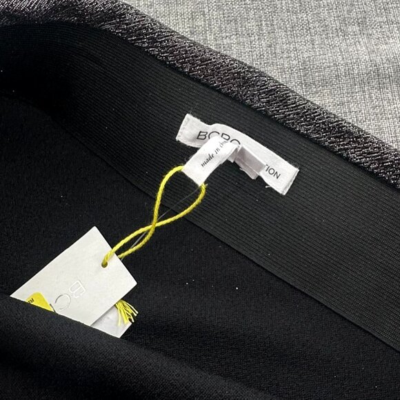 NEW! BCBGeneration Fitted Mini Skirt Medium $48 Elastic waist Metallic Gray - Picture 10 of 13